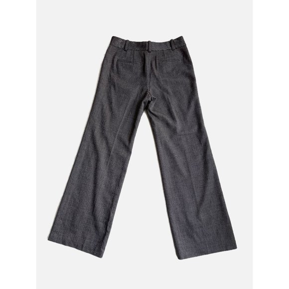 Ann Taylor Herringbone Wide Leg Pants, Wool, Brown, Petite 2, EUC - Picture 4 of 7